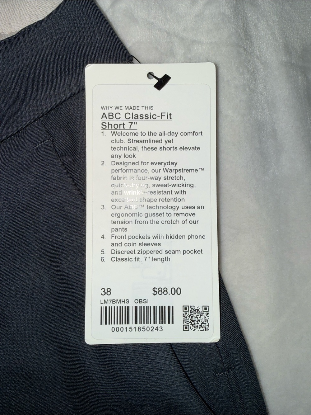 Lululemon ABC 7in men’s shorts - Picture 3 of 3